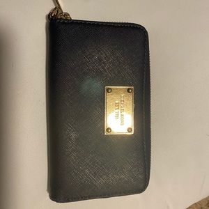MK navy wallet
